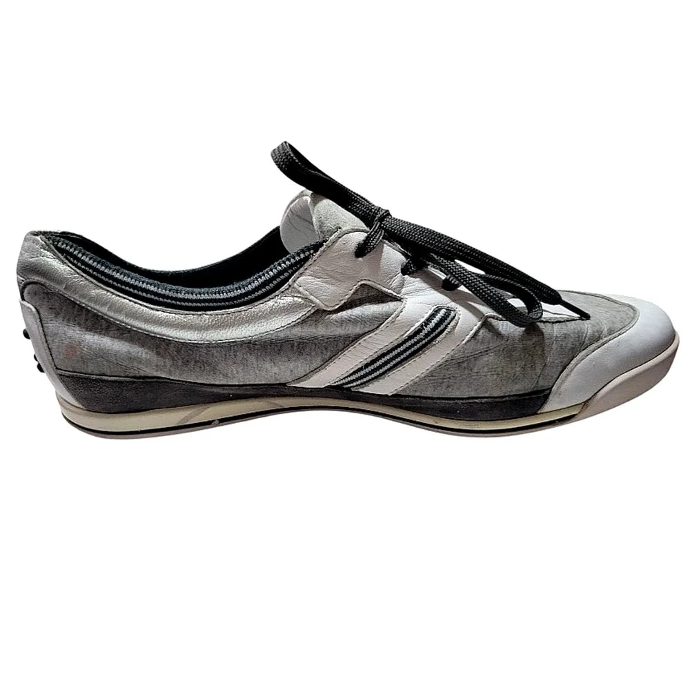 Tod's Multicolor Fabric/Leather, and Suede Low Top Women Sneakers Size 39.5